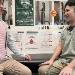 くすの樹接骨院鳥栖店で施術を受けている男性患者がインタビューを受けている様子